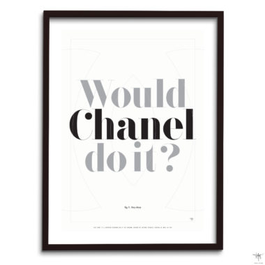 design poster would chanel do it typography quote fashion interior antoine tes-ted