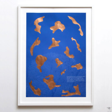 design poster blue copper gilding cavalier noir four horsemen apocalypse wall art