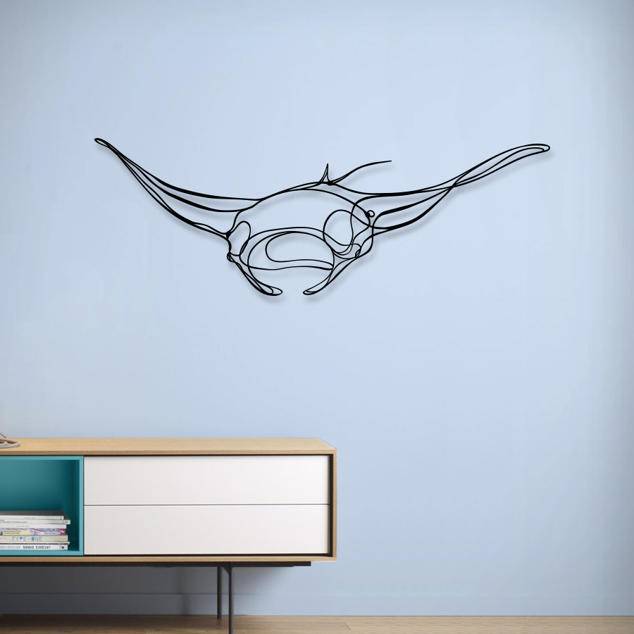 manta ray wall art